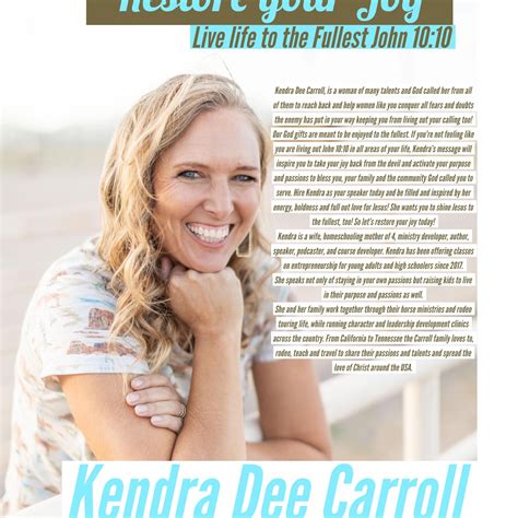 Kendra Dee Carroll Stepping Into Your Calling