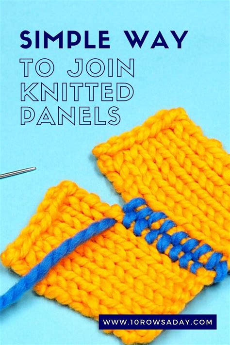 This is a useful technique for joining any two crochet pieces together of any size or shape, not just granny squares! Simple Way to Join Knitted Squares and Panels to Make ...