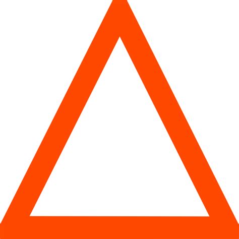 Orange Triangle Clipart Clip Art Library