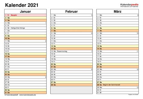 Kalender 2021 Zum Ausdrucken Als Pdf 19 Vorlagen Kostenlos Riset