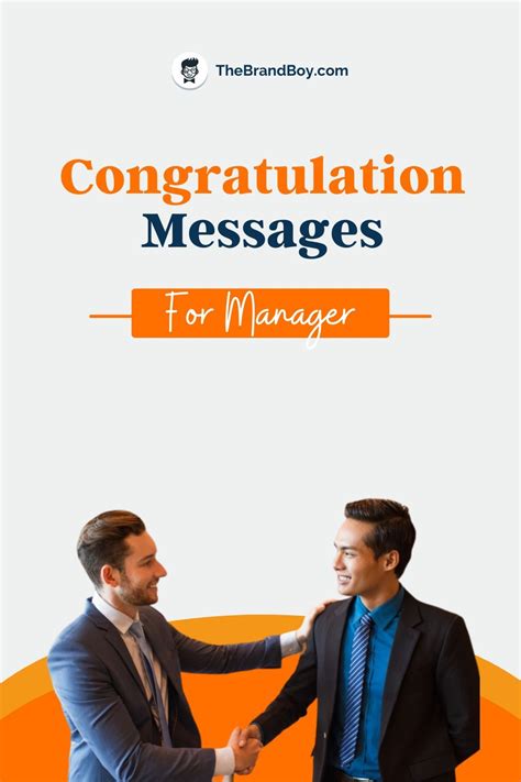 Two Men Shaking Hands With The Words Congratulations Messages For