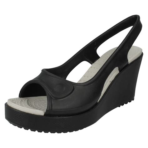 Ladies Crocs Havana Wedge Summer Sandals The Style K Ebay