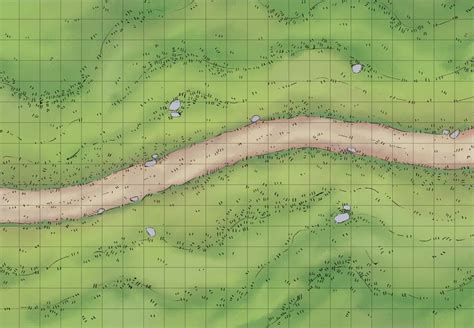 Grassy Path 2 Minute Tabletop Dungeon Maps Fantasy Map Map