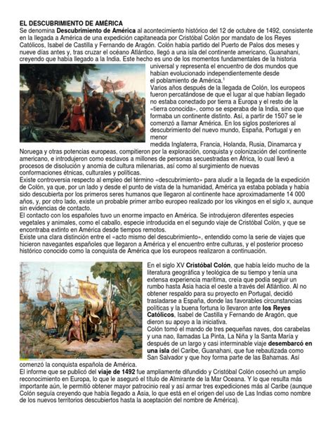 El Descubrimiento De América Y Conquista De Guatemala Pdf