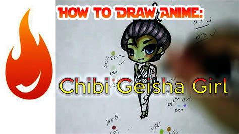 How To Draw A Chibi Geisha Anime Manga Girl Character