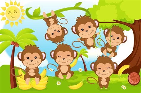 Monkey Clipart Monkey Boy Illustrations
