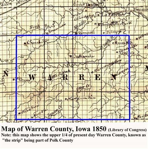 Formation Of Townships In Warren County