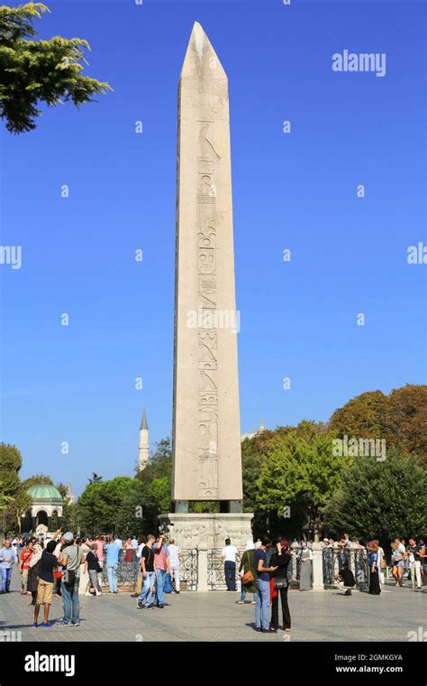 The Obelisk Of Theodosius Is Located In Sultanahmet Square Istanbul