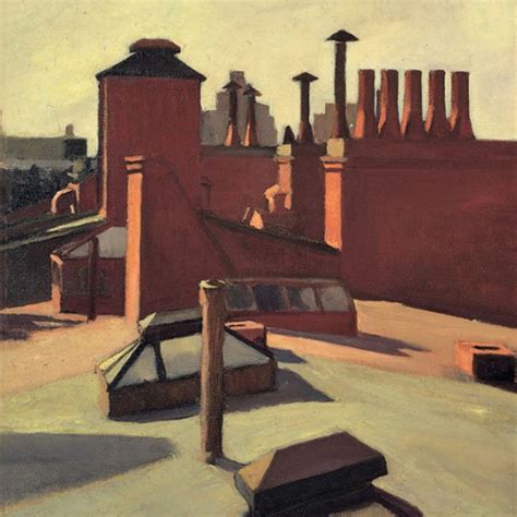 Edward Hopper City Roofs 1932 Crop Mad Men Art Vintage Ad Art Collection
