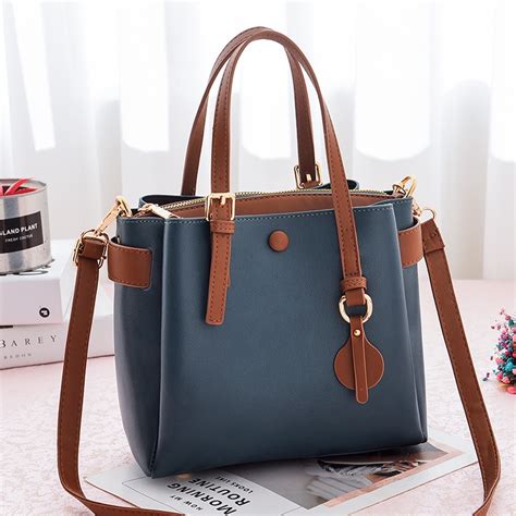 Luxury Pu Leather Womens Sling Shoulder Bags Messenger Bag Big