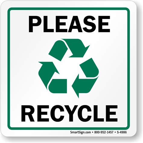Please Recycle Sign Free Printables