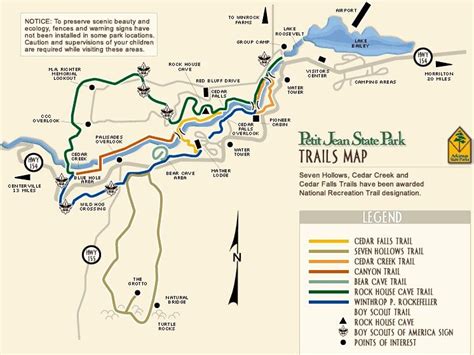 The Trail Map For The Park