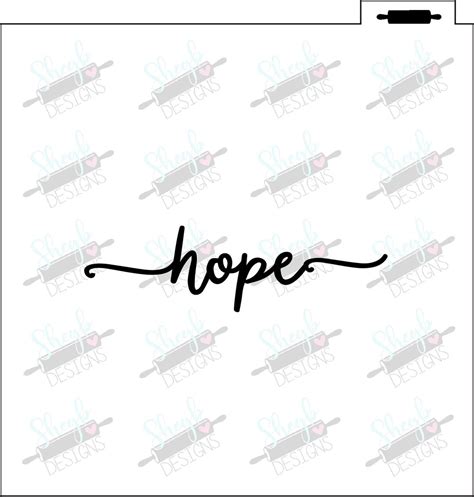 Hope Stencil Etsy