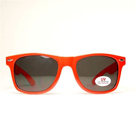 vintage orange neon wayfarer sunglasses 29 00 via etsy love the color wayfarer sunglasses