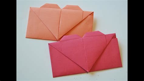 Easy Origami Envelope How To Make Heart Envelope Youtube
