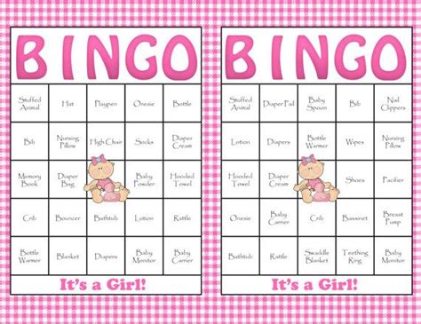 Cartones De Bingo Baby Shower Para Imprimir Gratis Descargar Mp