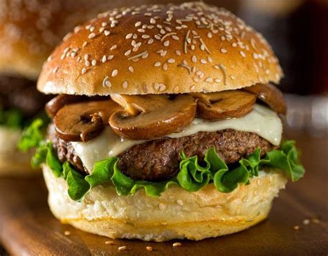 Mushroom Swiss Burger Recipe