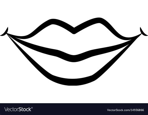 Mouth And Lips Cartoon Royalty Free Vector Image