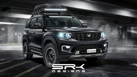 Mahindra Scorpio N ‘black Edition Digitally Imagined With Off Road Mods