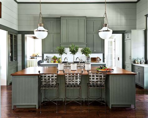 4 Paint Color Trends We Re Loving For Kitchen Cabinets In 2022 Southern Living