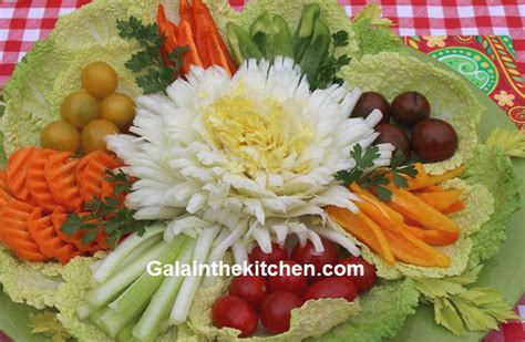 7 Ideas How To Garnish Vegetable Tray Gala In The Kitchen