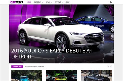 Best Cars Magazine WordPress Themes Colorlib