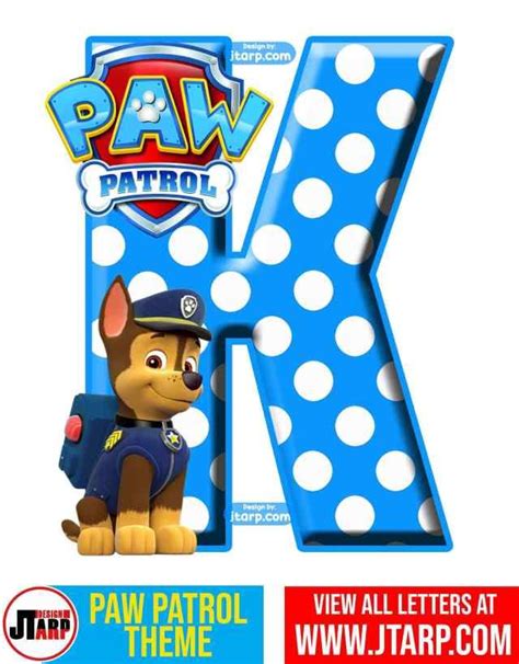Alphabet Paw Patrol Letters And Numbers Free Printable Artofit
