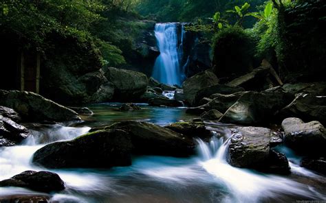 Waterfall Rocks Stream Flow Water Hd Desktop 2560x1600r 53758