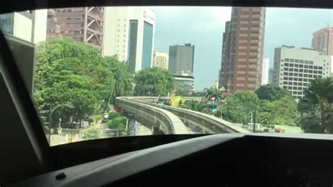 Vai meklējat naktsmītni ar brokastīm, hosteli, brīvdienu īri vai viesnīcu medan tuanku monorail stationā? KL Monorail Line 4-cars Train Cab view (Medan Tuanku ...