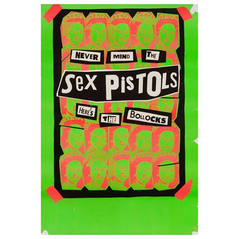 Sex Pistols Original Vintage Promotional Poster By Jamie Reid American 1977 At 1stdibs