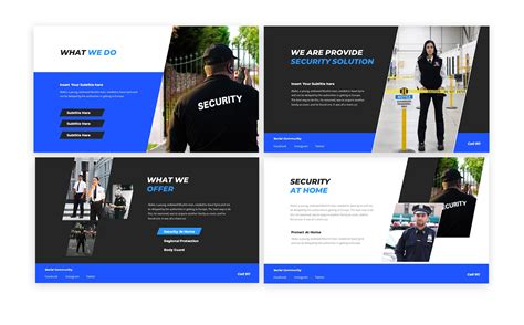 Security Guard Powerpoint Template For 16