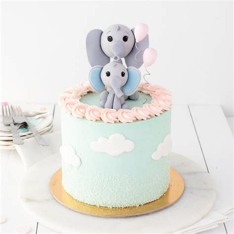 Mommy And Baby Elephant Jeanettes Cakes