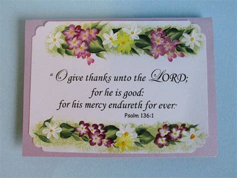 Bible Verse Greeting Card Of Thankfulness Hand Painted Etsy