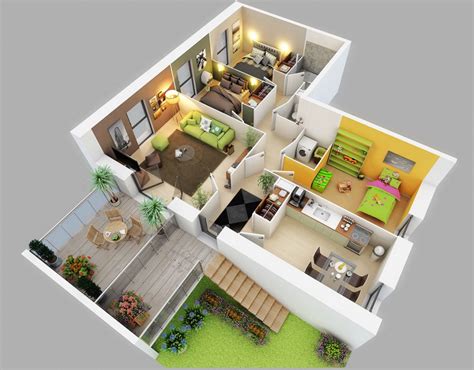 1 studio apartment, 4 different layouts—follow our floor plan guide. 25 Three Bedroom House/Apartment Floor Plans