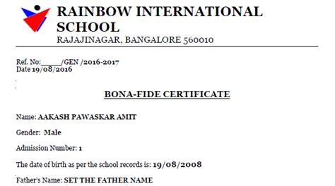 From (your name) (your class) (your college) to the principal respected sir, sub: College Application Letter For Bonafide Certificate - Letter
