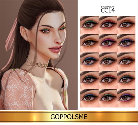 Goppols Me Gpme Gold Eyeshadow Cc 14 Download At Goppolsme In 2021