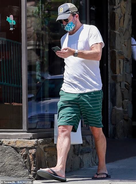 Jon Hamm Goes Casual In Plain White T Shirt As He Social Distances In