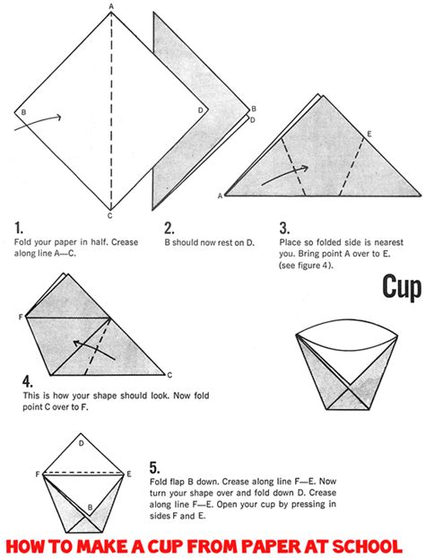 Origami Cups How To Fold Origami Drinking Cups Paper Folding