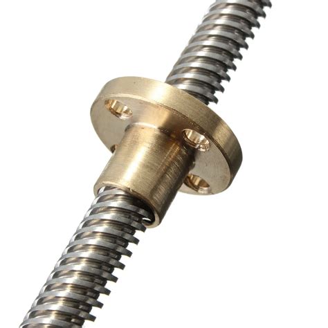 High Quality 400mm T8 Stainless Trapezoid Lead Screw 8mm Thread 2mm