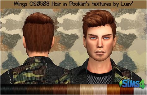 Mertiuza Wings Os0508 M Hair Retextured Sims 4 Hairs Sims 4 Sims