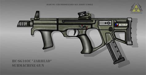 Fictional Firearm Hc Sg103c Submachine Gun By Czechbiohazard On Deviantart