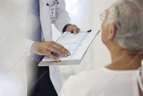 Doctor Showing Medical Chart Stock Image F0139060 Science Photo