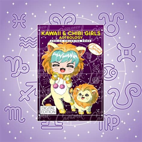 Kawaii And Chibi Girls Zodiac Astrology Printable Pdf Download Etsy