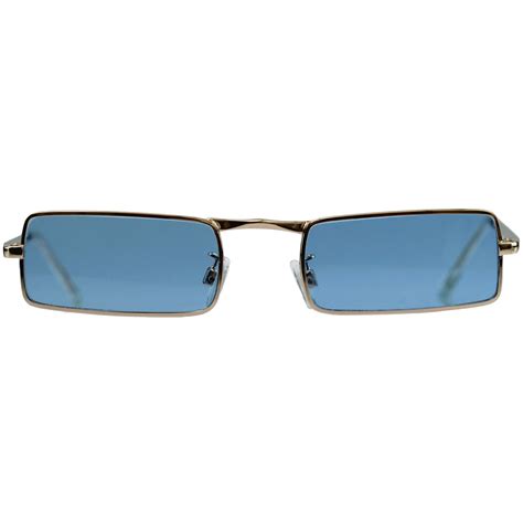 madcap england mcguinn square frame granny glasses in blue are