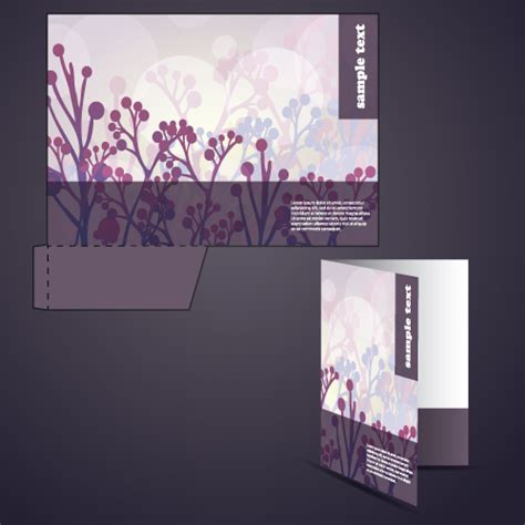 Abstract Folder Cover Design Vector Set 01 Free Download