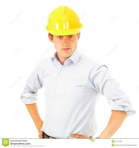 Construction supervisor stock photo. Image of handsome - 31171008