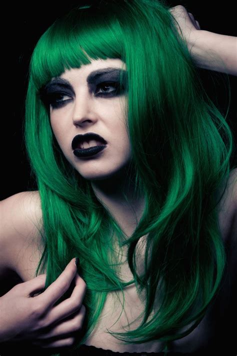 Green Hair Bailey Photography Woman Girl Fashion