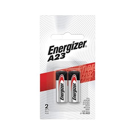 Energizer Alkaline Electronics Battery A23 12 Volt 2 Pack Gilford