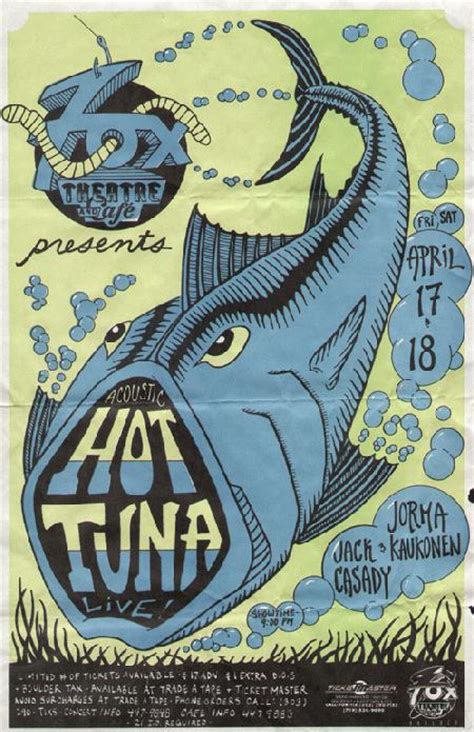 Hot Tuna Concert Posters Music Poster Illustrations Posters