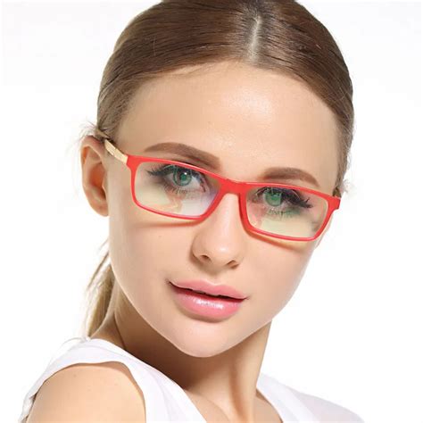 new points women brand designer eyeglass frame red eyeglasses clear lens reading eyewear optical